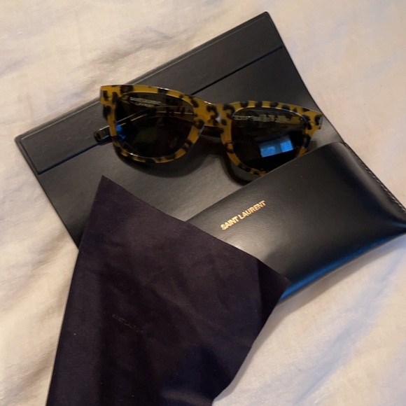 Saint Laurent Tortoise Sunglasses - Picture 1 of 9